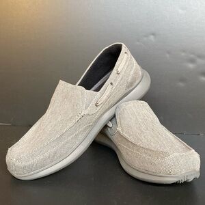 Propet Viasol Mens Canvas Slip On Lightweight Grey Sz 11